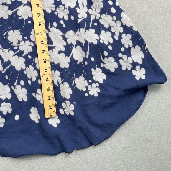 JP and Mattie Cap Sleeve Blue Floral Midi‎ Flowy A Line Dress Small - Picture 7 of 12